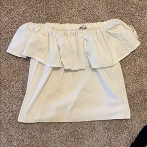 Crisp White Off Shoulder Top